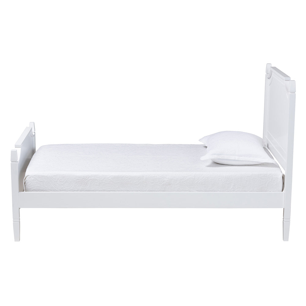 Baxton Studio - Mariana Full Size Bed in White - Mariana-White-Full view 2