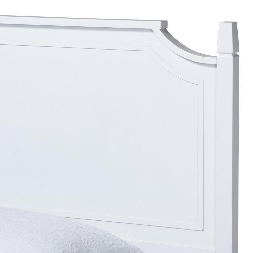 Baxton Studio - Mariana Full Size Bed in White - Mariana-White-Full view 4