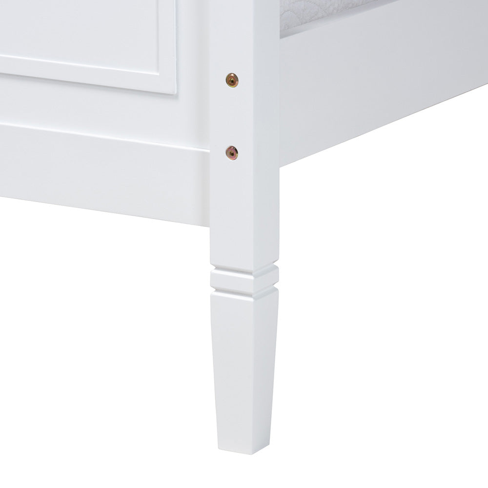 Baxton Studio - Mariana Full Size Bed in White - Mariana-White-Full view 5