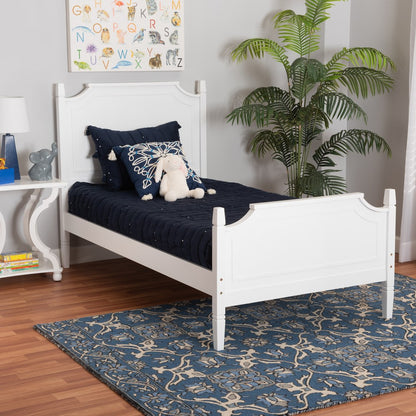 Baxton Studio - Mariana Full Size Bed in White - Mariana-White-Full view 7