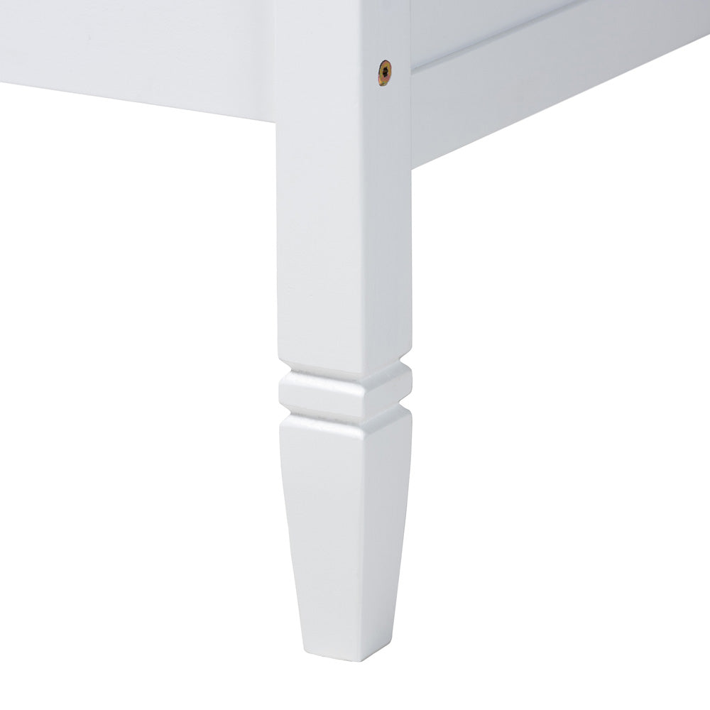 Baxton Studio - Mariana Full Size Daybed in White - Mariana-White-Daybed-Full view 5