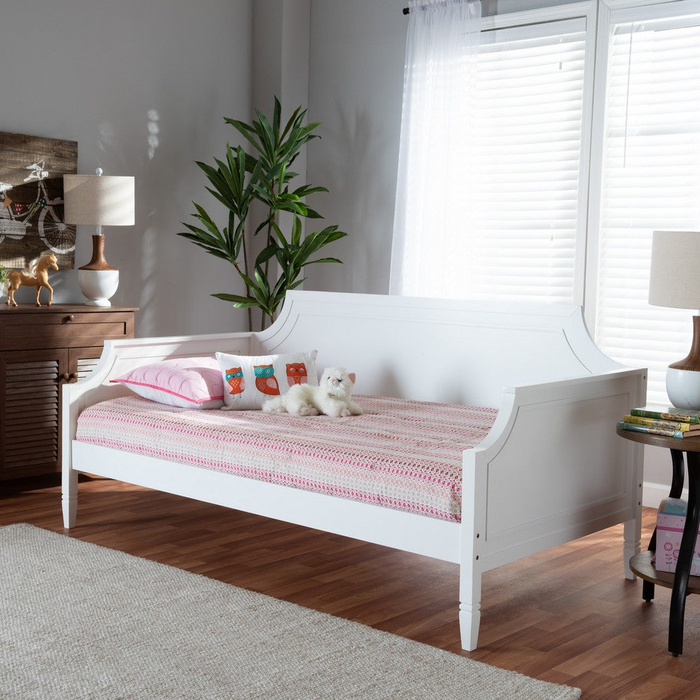 Baxton Studio - Mariana Full Size Daybed in White - Mariana-White-Daybed-Full view 7