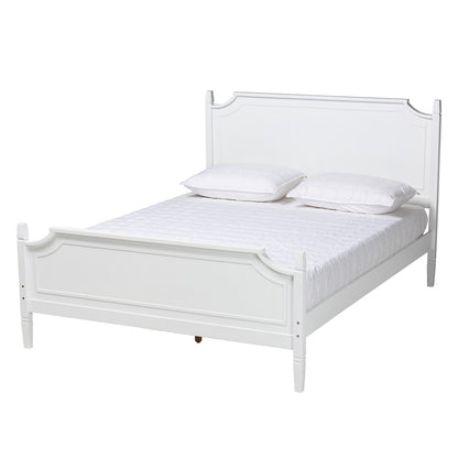 Baxton Studio - Mariana Queen Size Bed in White - Mariana-White-Queen view 1
