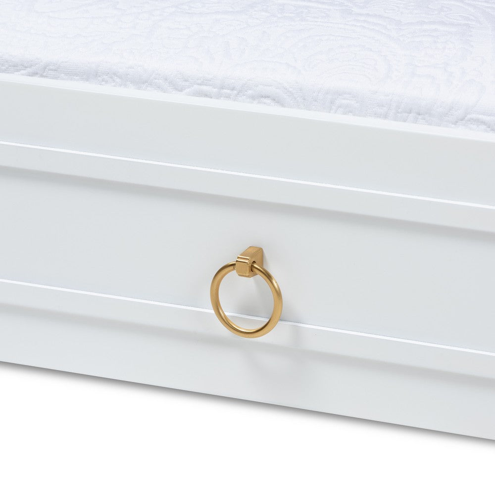 Baxton Studio - Mariana Trundle in White - Mariana-White-Trundle view 4