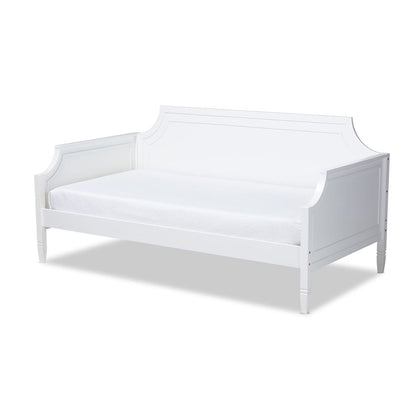 Baxton Studio - Mariana Twin Size Daybed in White - Mariana-White-Daybed view 1
