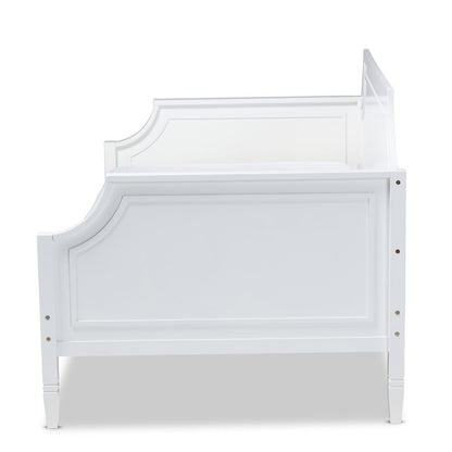 Baxton Studio - Mariana Twin Size Daybed in White - Mariana-White-Daybed view 2