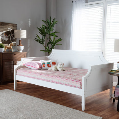 Baxton Studio - Mariana Twin Size Daybed in White - Mariana-White-Daybed view 6