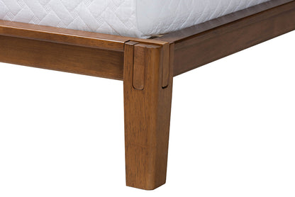 Baxton Studio - Mariette Queen Size Bed - BBT61242-XD841-26 Dark Grey/Walnut-Queen view 6