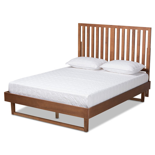 Baxton Studio - Marin King Size Bed in Walnut Brown - Marin-Ash Walnut-King view 1