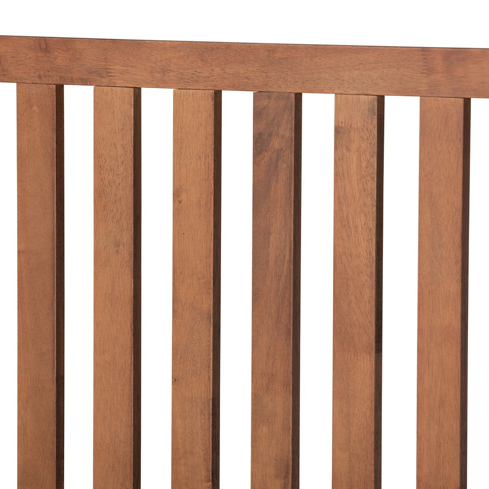 Baxton Studio - Marin King Size Bed in Walnut Brown - Marin-Ash Walnut-King view 4