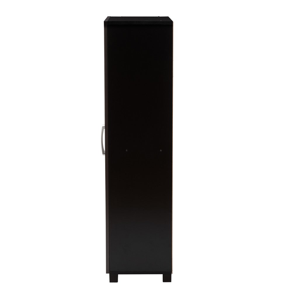 Baxton Studio - Marine Shoe Cabinet in Wenge - SESC294-Wenge-Shoe Cabinet view 4