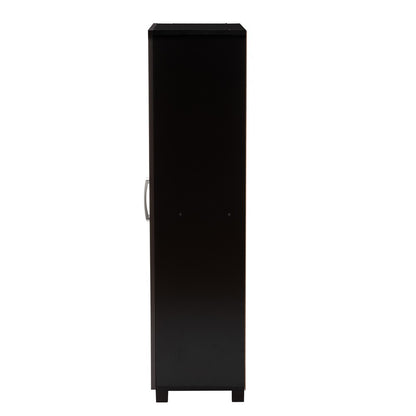 Baxton Studio - Marine Shoe Cabinet in Wenge - SESC294-Wenge-Shoe Cabinet view 4