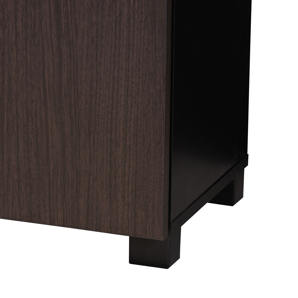 Baxton Studio - Marine Shoe Cabinet in Wenge - SESC294-Wenge-Shoe Cabinet view 6