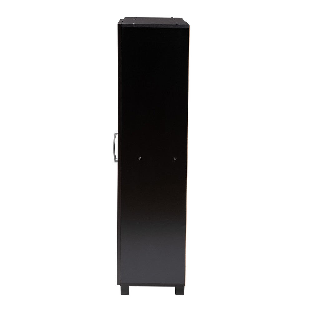 Baxton Studio - Marine Shoe Cabinet in Wenge - SESC296-Wenge-Shoe Cabinet view 4