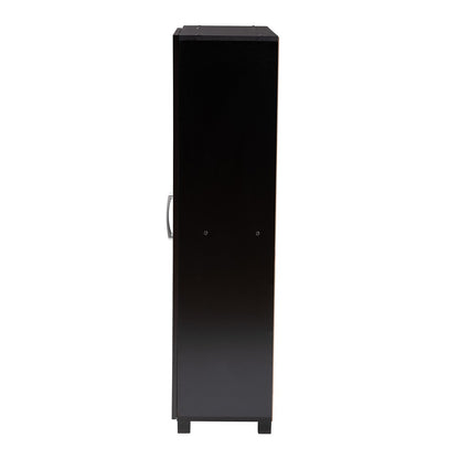 Baxton Studio - Marine Shoe Cabinet in Wenge - SESC296-Wenge-Shoe Cabinet view 4