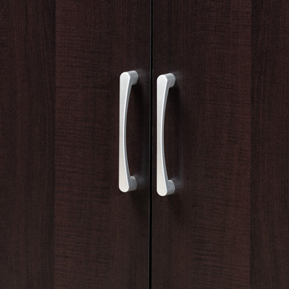 Baxton Studio - Marine Shoe Cabinet in Wenge - SESC296-Wenge-Shoe Cabinet view 5