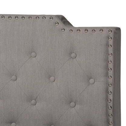 Baxton Studio - Marion Queen Size Bed in Grey/Black - Marion-Grey-Queen view 4