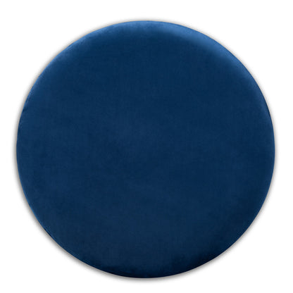 Baxton Studio - Marisa Ottoman in Navy Blue/Gold - JY19A221-Navy/Gold-Otto view 3