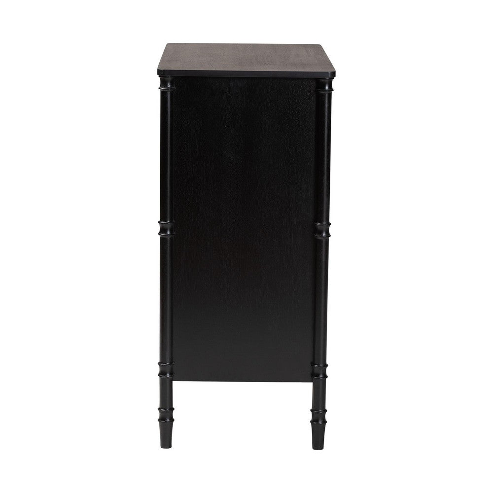 Baxton Studio - Marisela Chest in Black - MG9014-Black 9990-4DW-Chest view 4