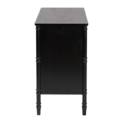 Baxton Studio - Marisela Dresser in Black - MG9014-Black 9990-6DW-Dresser view 5