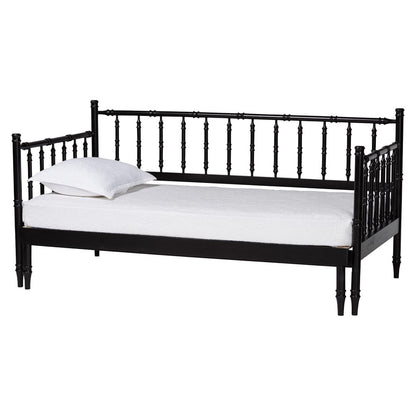 Baxton Studio - Marisela Expandable Daybed in Black - MG0246-4-Black-Twin to King-Daybed view 1