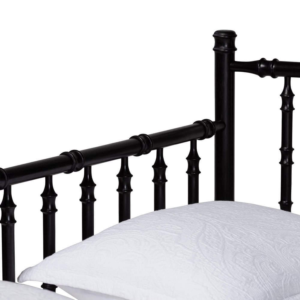 Baxton Studio - Marisela Expandable Daybed in Black - MG0246-4-Black-Twin to King-Daybed view 6