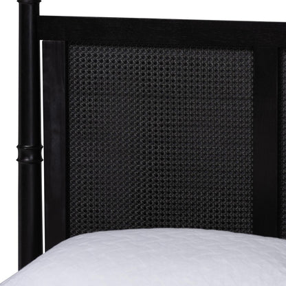 Baxton Studio - Marisela King Bedroom Set in Black - Abeni-Black-King 4PC Bedroom Set view 9