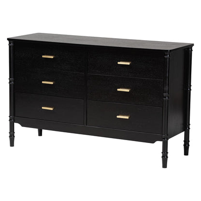 Baxton Studio - Marisela King Bedroom Set in Black - Jabari-Black-King 4PC Bedroom Set view 5