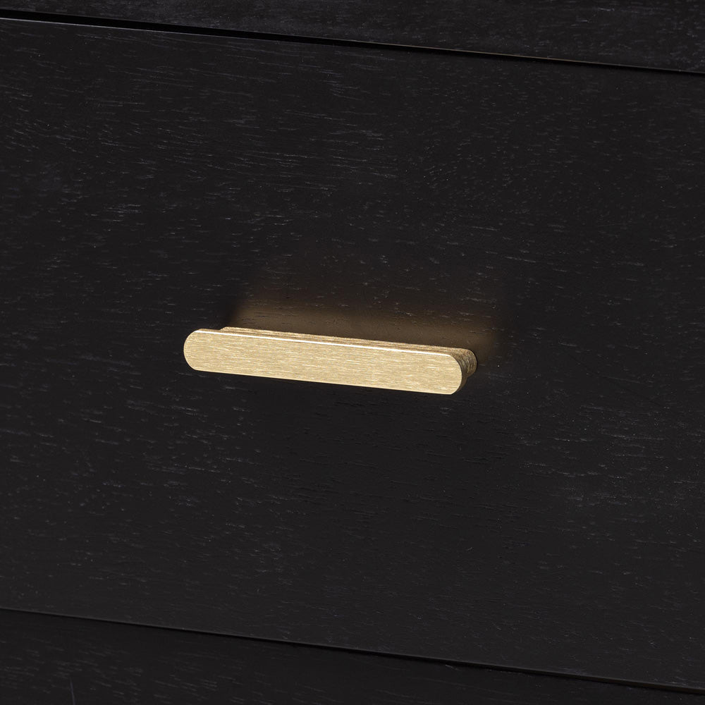 Baxton Studio - Marisela Nightstand in Black - MG9014-Black 9990-2DW-NS view 5