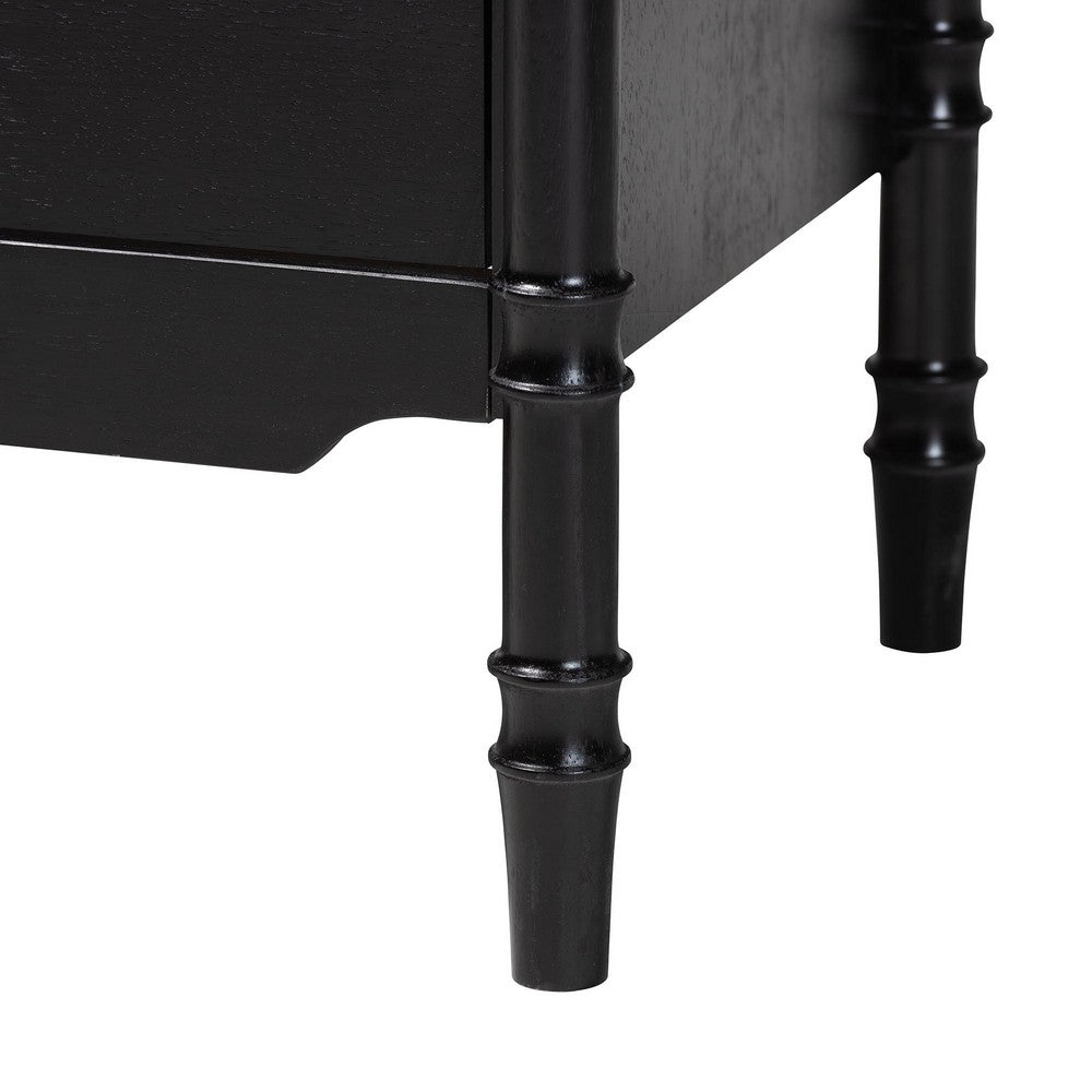 Baxton Studio - Marisela Queen Bedroom Set in Black - Jabari-Black-Queen 4PC Bedroom Set view 7