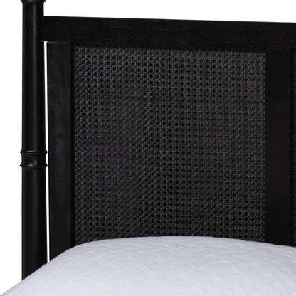 Baxton Studio - Marisela Queen Size CaNopy Bed in Black - MG0246-2-Black-Queen-CaNopy Bed view 4