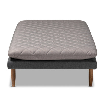 Baxton Studio - Marit Daybed in Grey/Walnut - BBT6812-Grey/Dark Grey/Walnut-Daybed view 3