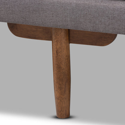Baxton Studio - Marit Daybed in Grey/Walnut - BBT6812-Grey/Walnut-Daybed view 5