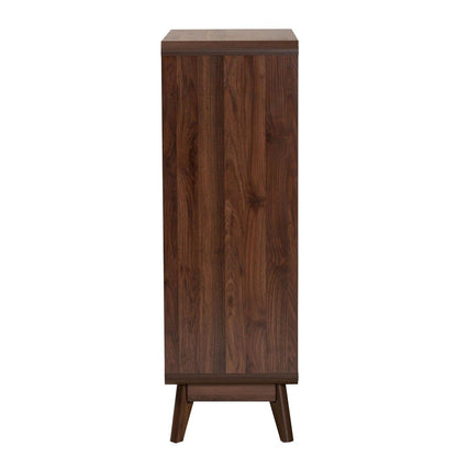 Baxton Studio - Markell Chest in Walnut Brown/Gold - LV44COD4423WI-CLB-5DW-Chest view 4