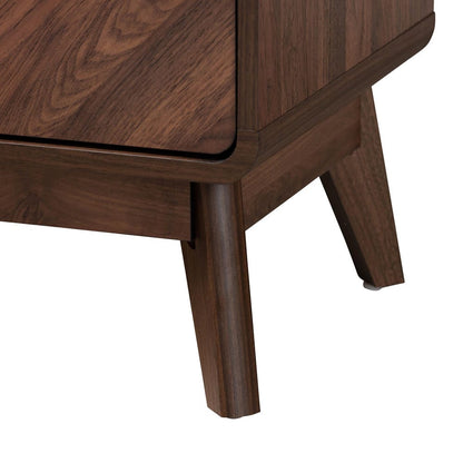 Baxton Studio - Markell Chest in Walnut Brown/Gold - LV44COD4423WI-CLB-5DW-Chest view 6