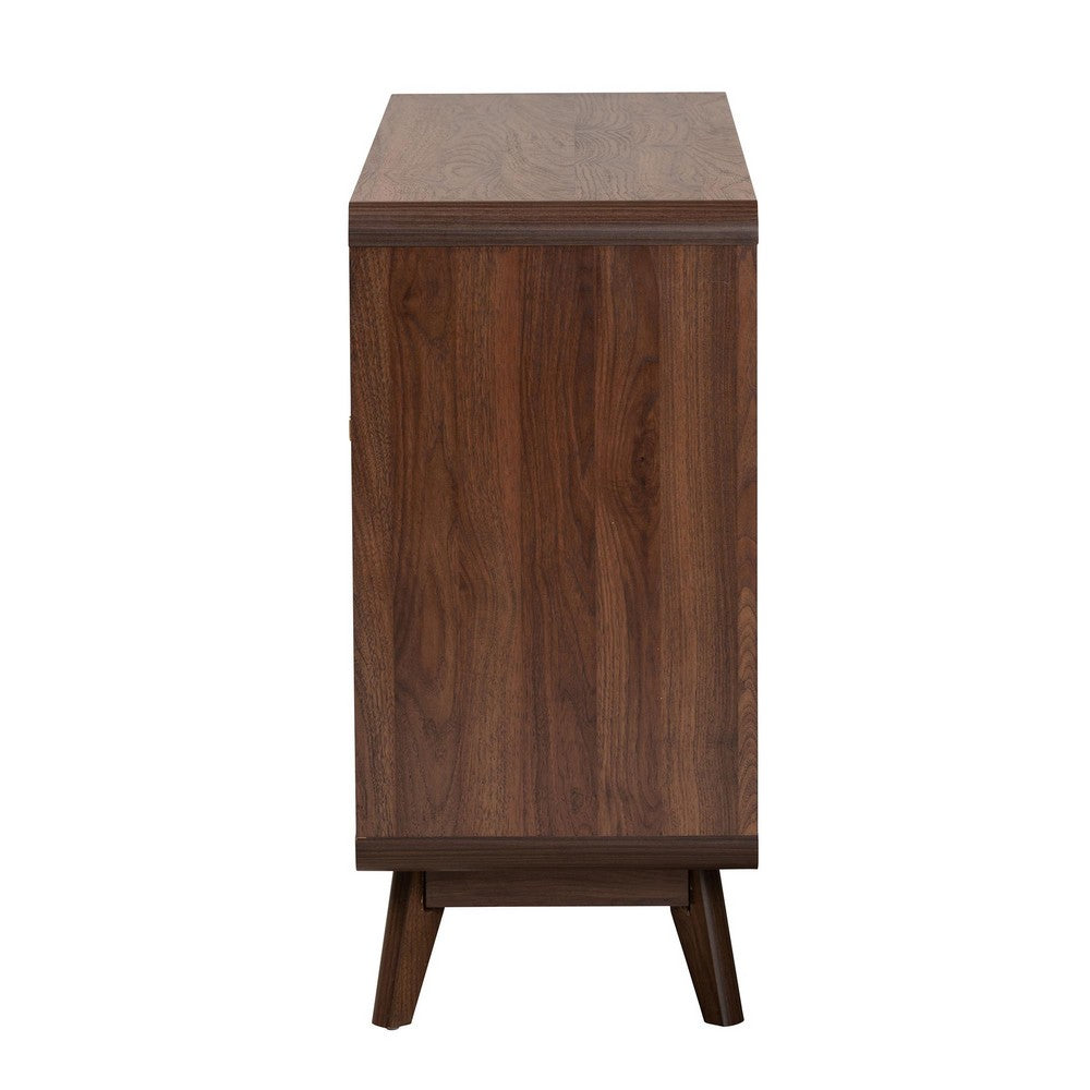 Baxton Studio - Markell Dresser in Walnut Brown/Gold - LV44COD44231WI-CLB-6DW-Dresser view 4