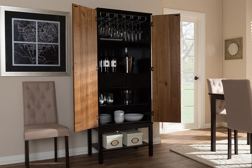 Baxton Studio - Marya Wine Cabinet - RT451-OCC-2CTN view 8