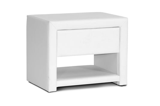 Baxton Studio - Massey Nightstand in White - BBT3092-White-NS view 1