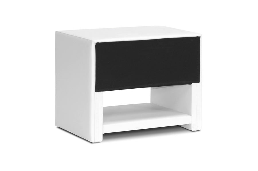 Baxton Studio - Massey Nightstand in White - BBT3092-White-NS view 3