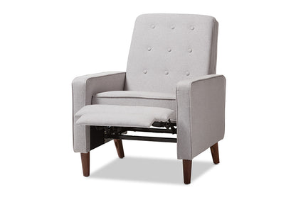 Baxton Studio - Mathias Living Room Chair - 1705-Light Gray view 2