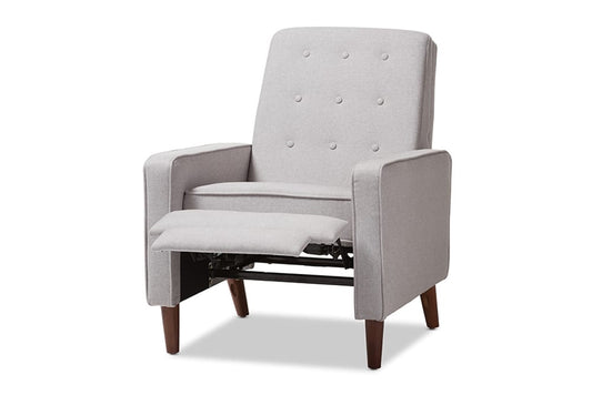 Baxton Studio - Mathias Living Room Chair - 1705-Light Gray view 2