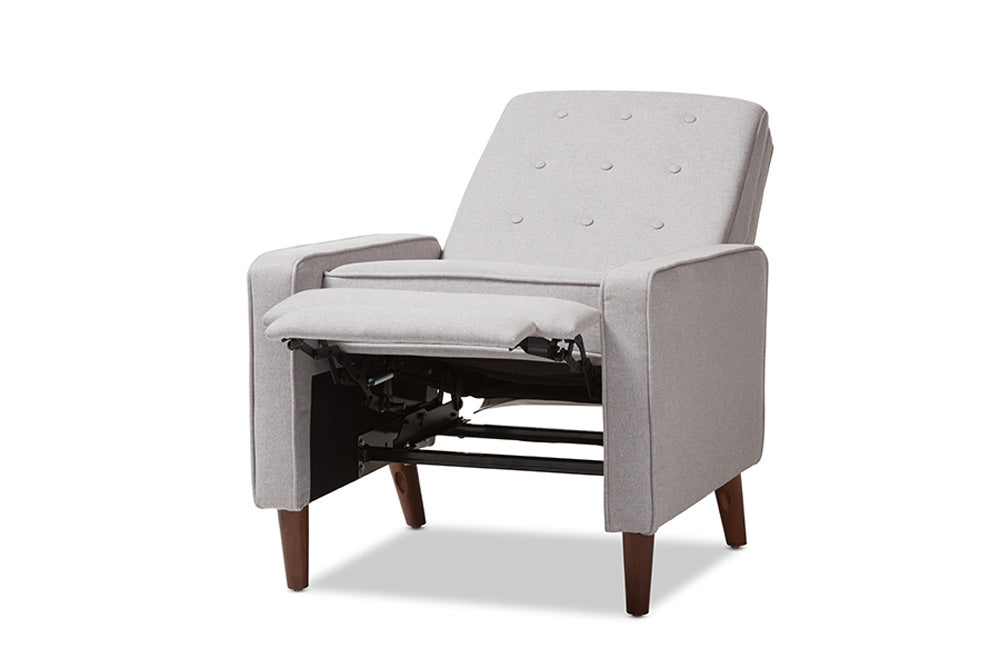 Baxton Studio - Mathias Living Room Chair - 1705-Light Gray view 3