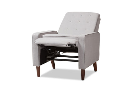 Baxton Studio - Mathias Living Room Chair - 1705-Light Gray view 3