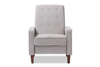 Baxton Studio - Mathias Living Room Chair - 1705-Light Gray view 4