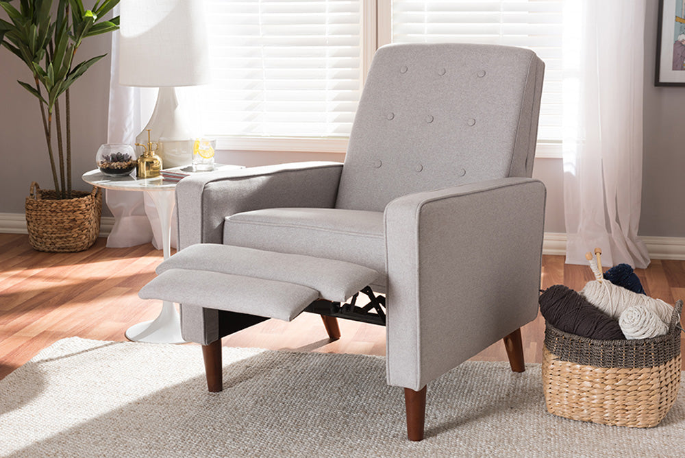 Baxton Studio - Mathias Living Room Chair - 1705-Light Gray view 10
