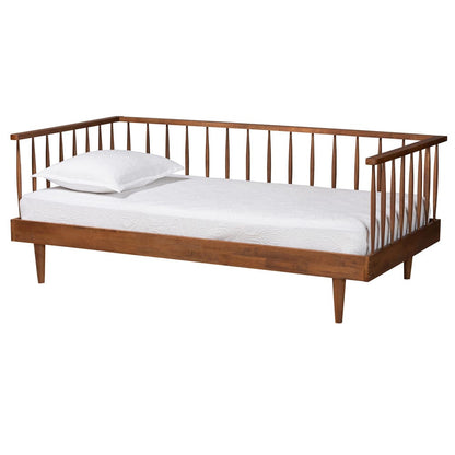 Baxton Studio - Matilda Twin Size Daybed in Ash Walnut - MG0091-Ash Walnut-Daybed-Twin view 1
