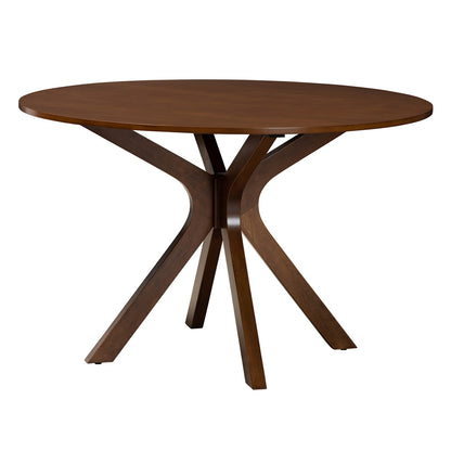Baxton Studio - Maya Dining Set in Grey/Walnut Brown - Maya-Grey/Walnut-7PC Dining Set view 3