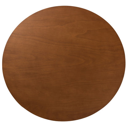 Baxton Studio - Maya Dining Set in Grey/Walnut Brown - Maya-Grey/Walnut-7PC Dining Set view 4