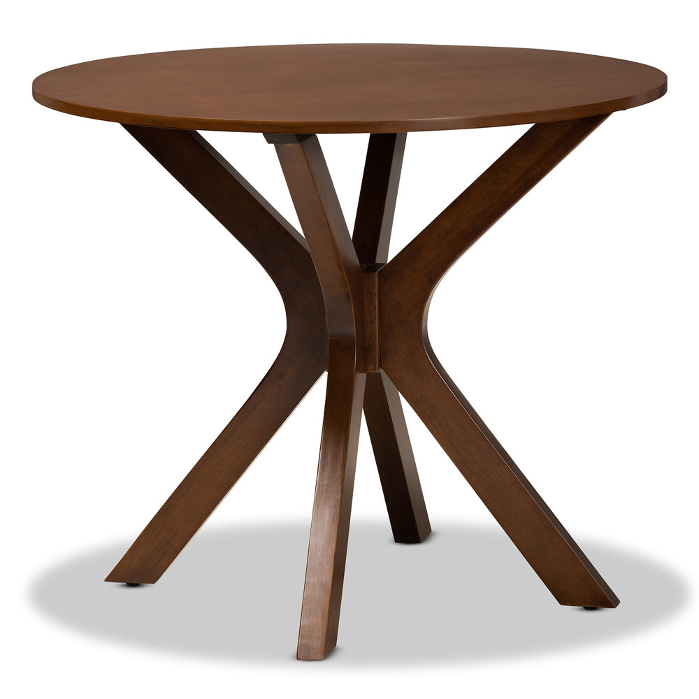 Baxton Studio - Maya Dining Set in Grey/Walnut - Maya-Grey/Walnut-5PC Dining Set view 3