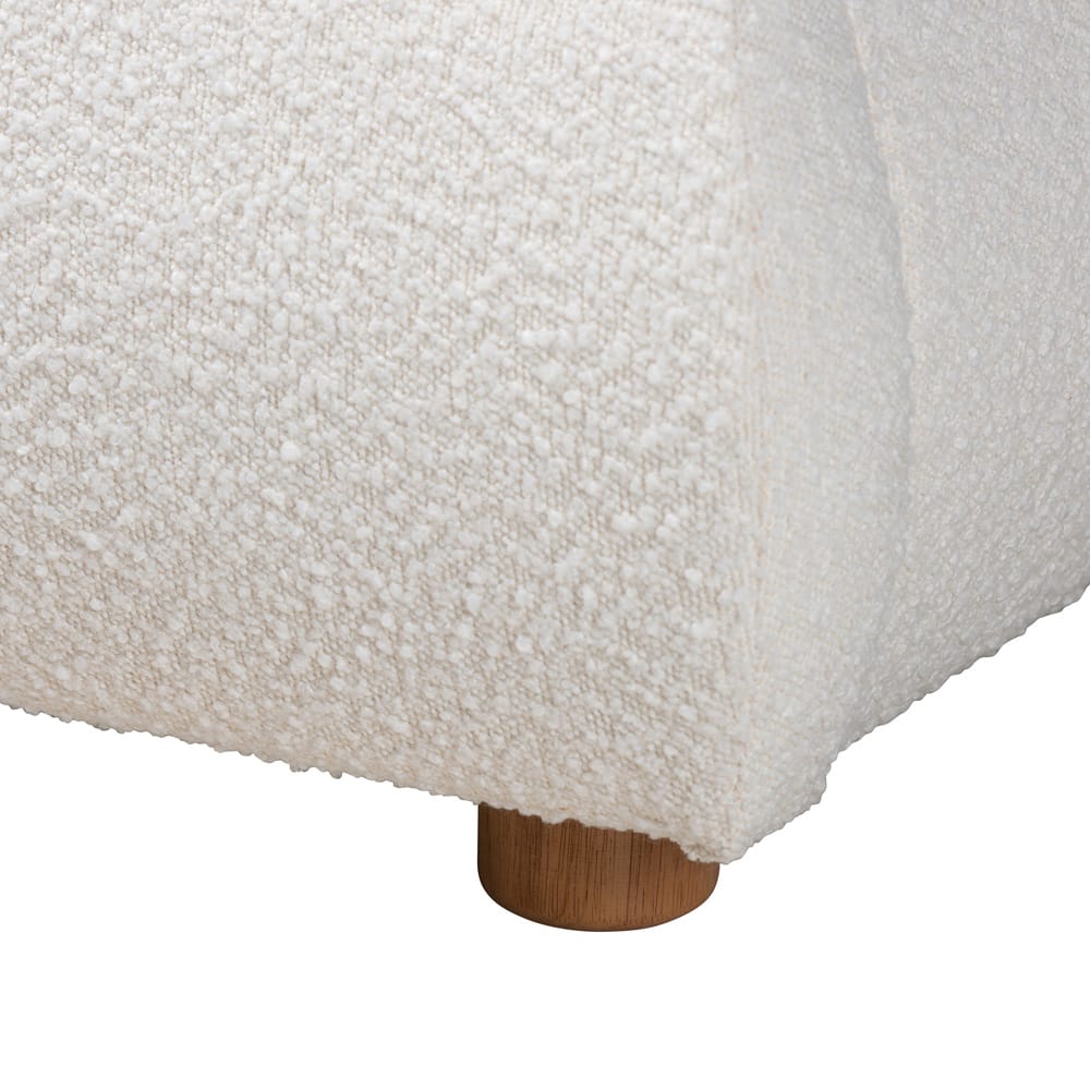 Baxton Studio - Maya Queen Size Bed in White/Oak Brown - BBT61130-Maya-Cream/Oak-Queen view 5